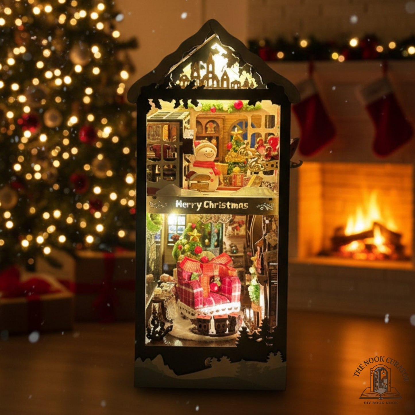 DIY Christmas Book Nook Kit