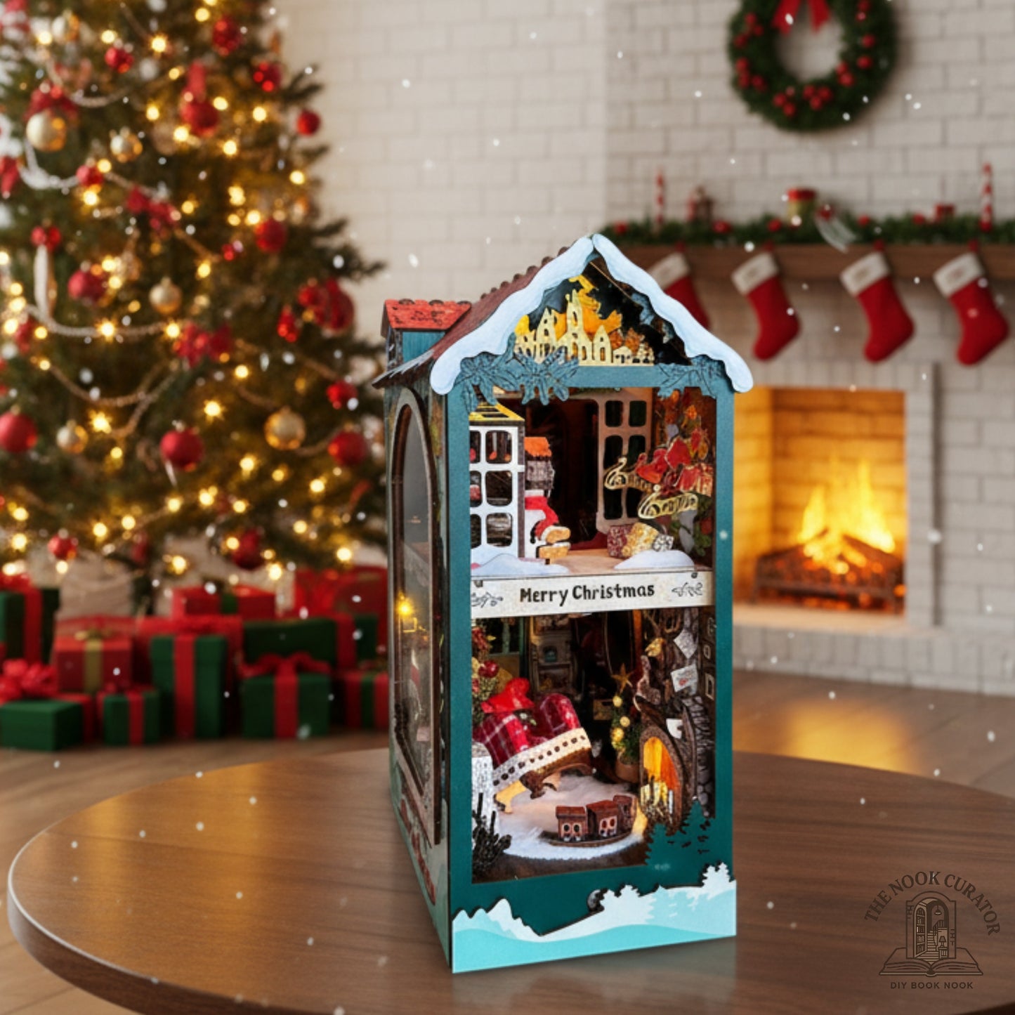 DIY Christmas Book Nook Kit