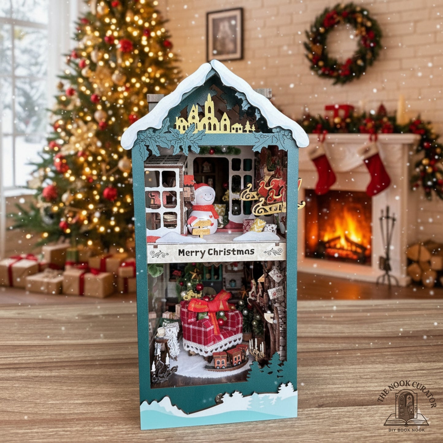 DIY Christmas Book Nook Kit
