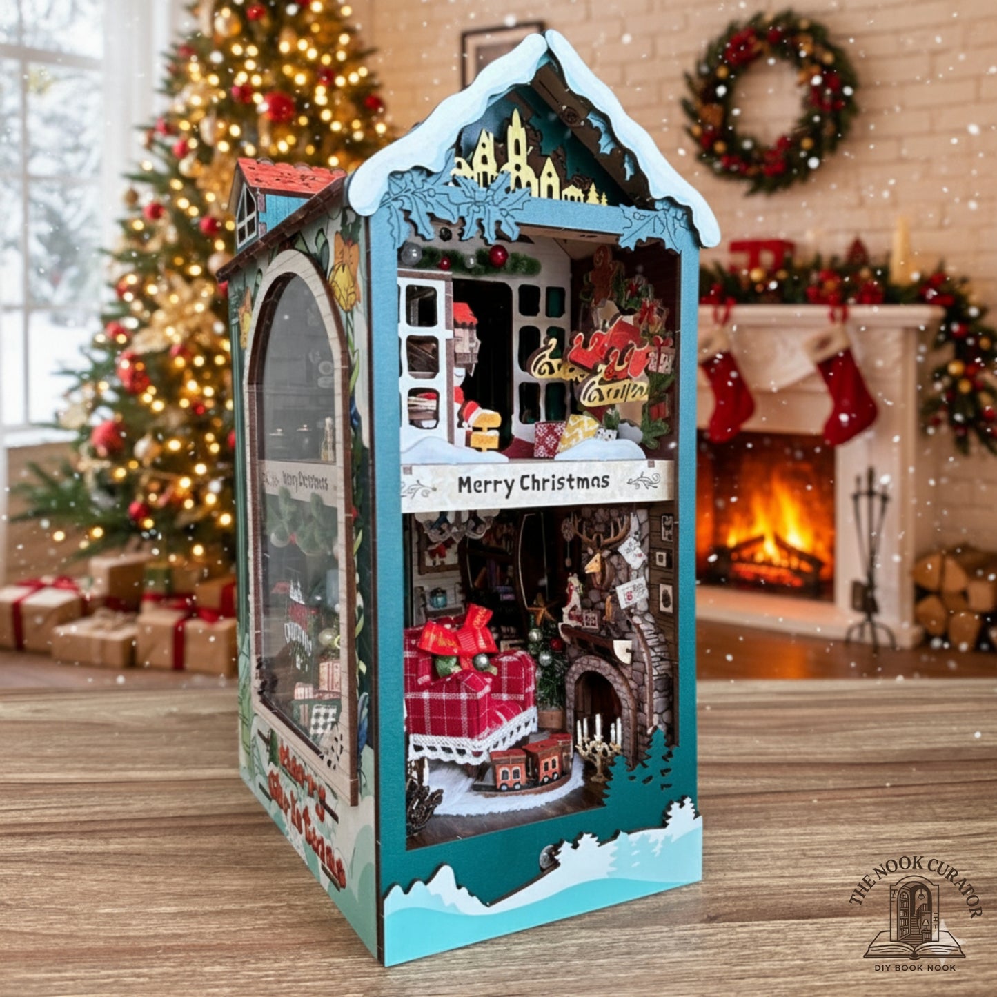 DIY Christmas Book Nook Kit